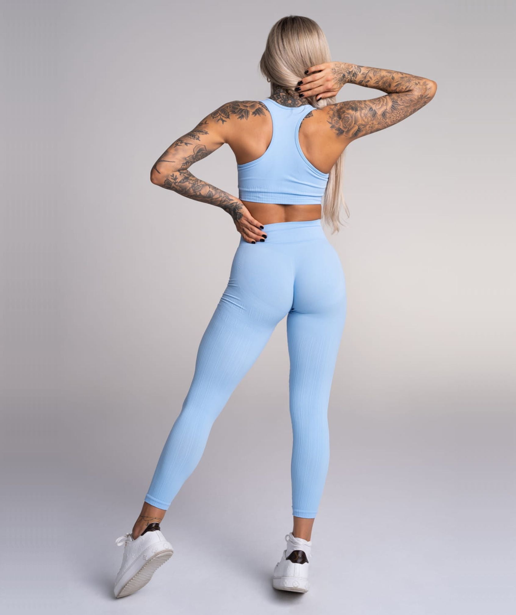 Gym Glamour - Mimi Seamless Leggings (Baby Blue)