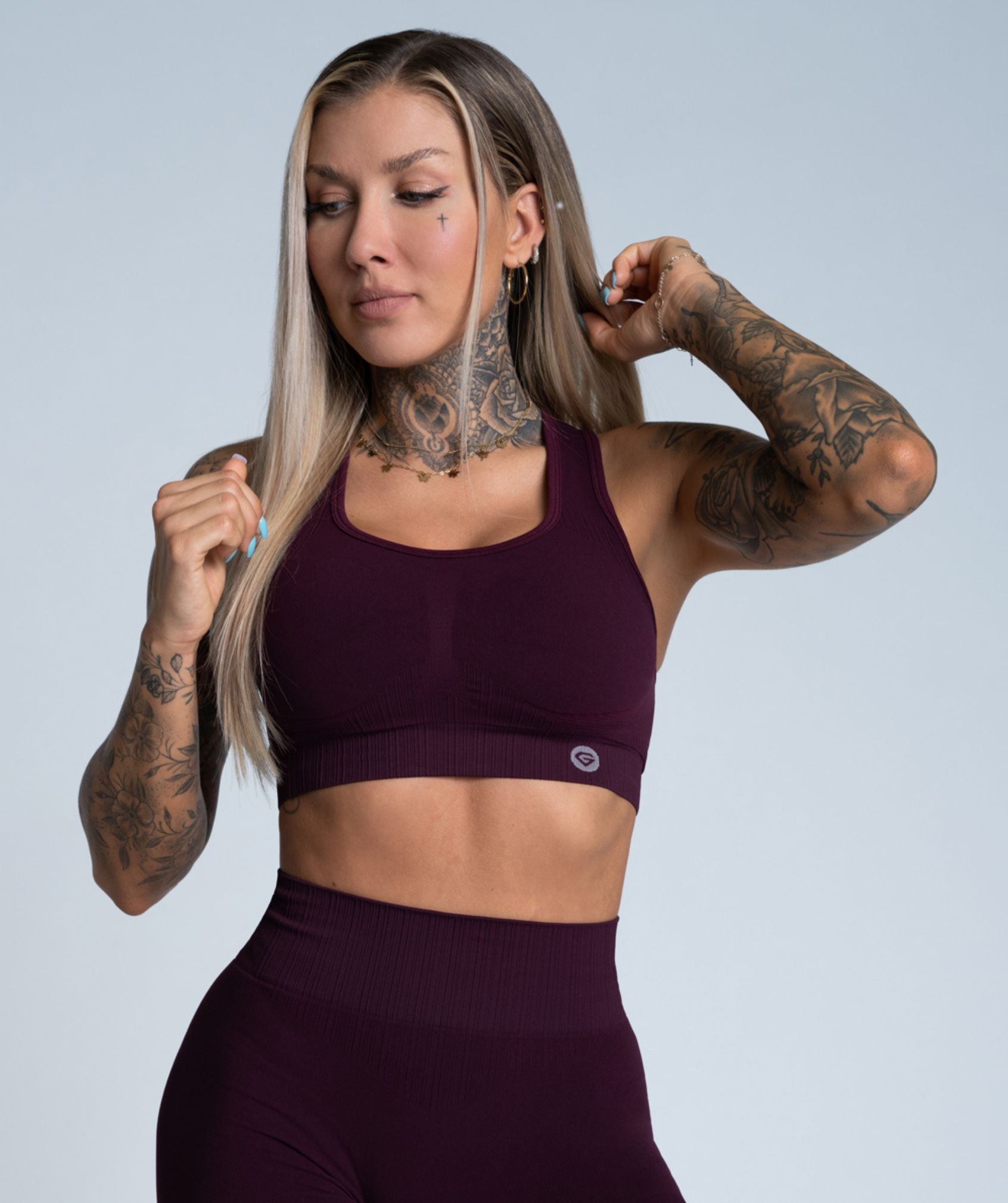 Gym Glamour - Mimi Seamless Sportsbh (Grape)