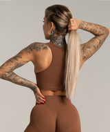 Gym Glamour - Mimi Seamless Sportsbh (Chocolate)