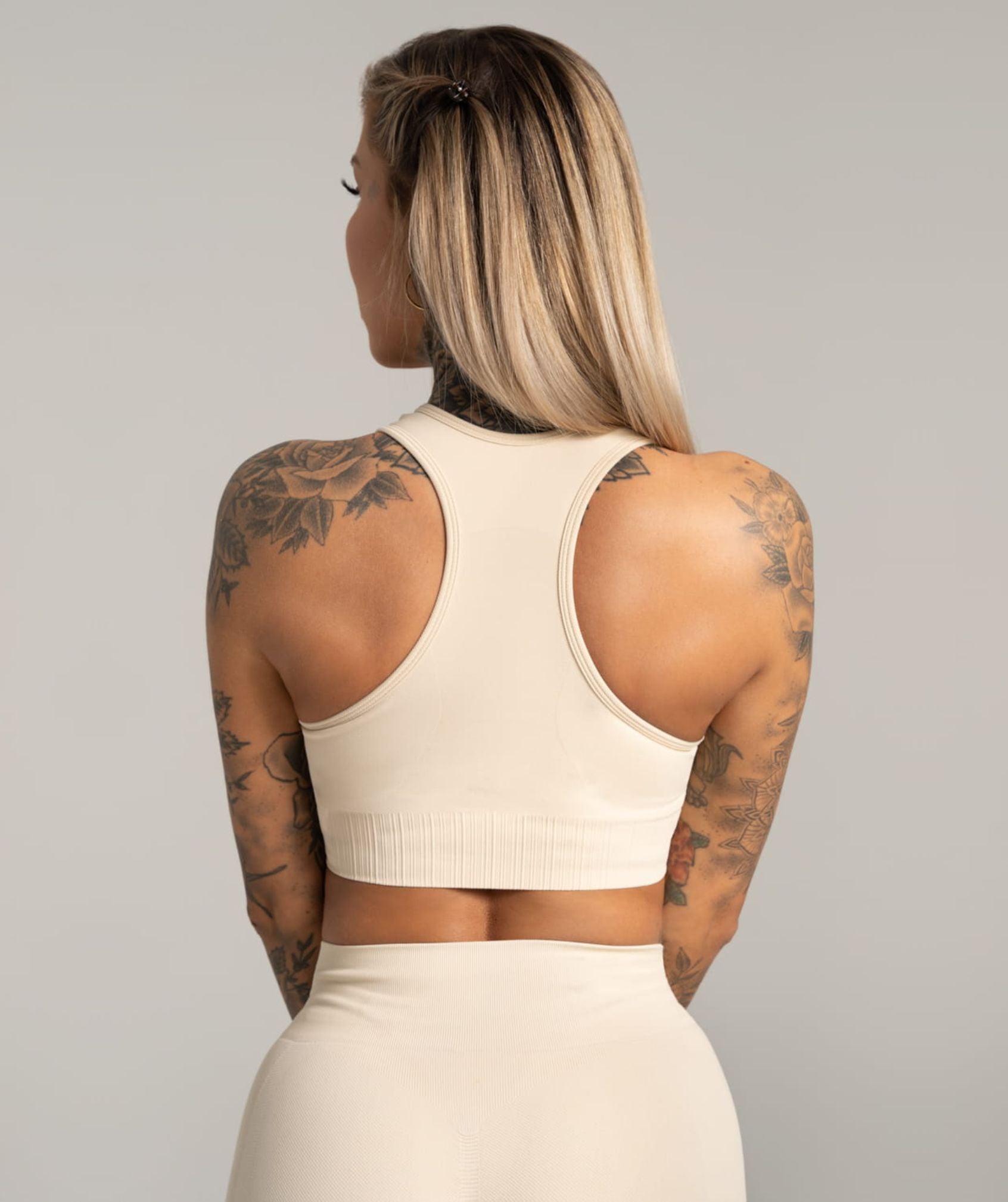 Gym Glamour - Mimi Seamless Sportsbh (Cream)