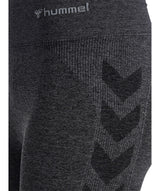 Hummel® - CI Seamless Mid Waist Scrunch Tights (Black Melange)