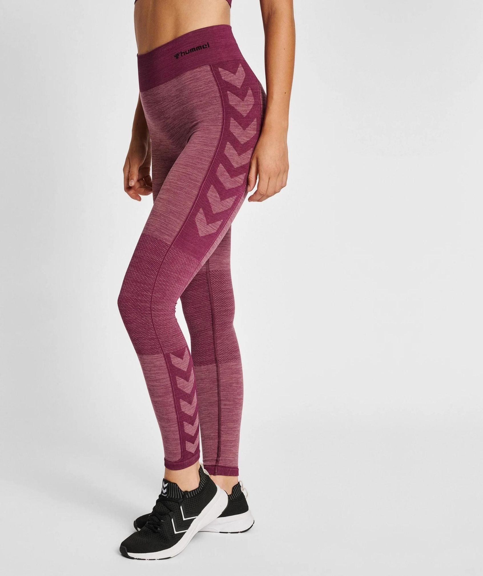 Hummel® - Clea Mid Waist Tights (Grape Wine/Crushed Berry Mel)