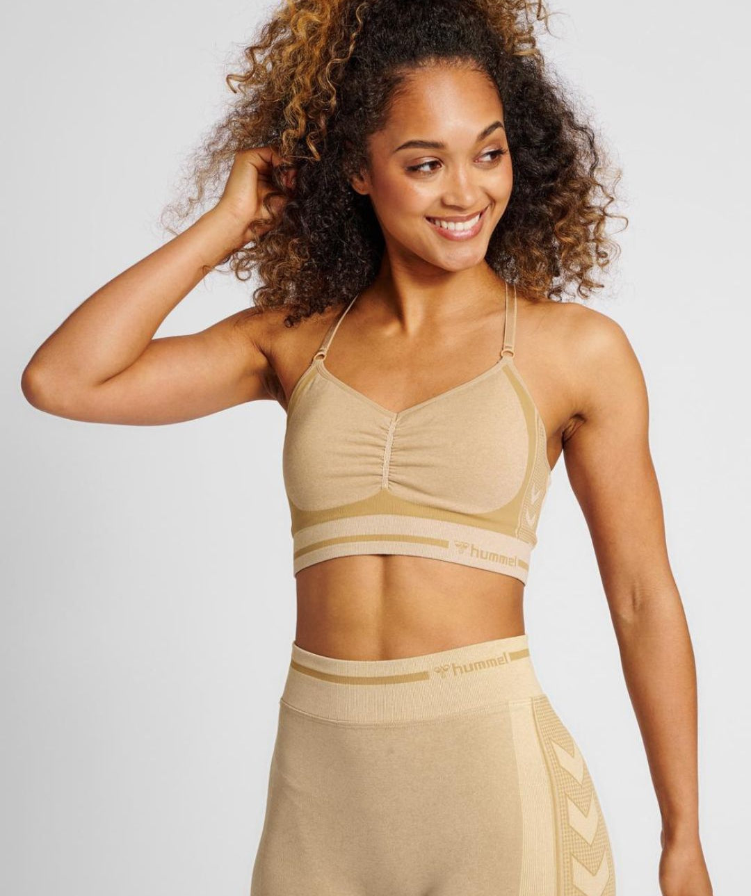 Hummel® - Lulu Seamless Scrunch Bra (Curd/Whey Melange)