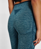 Hummel® - Una Seamless Mid Waist Tights (Deep Teal Melange)