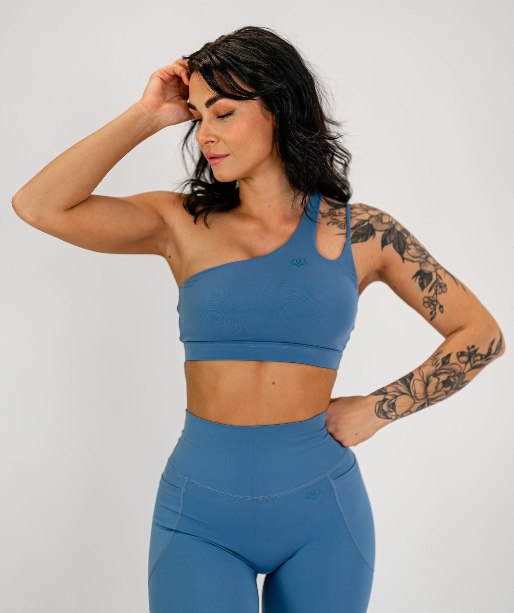 Jentle - Sola One Shoulder Bra (Blue)