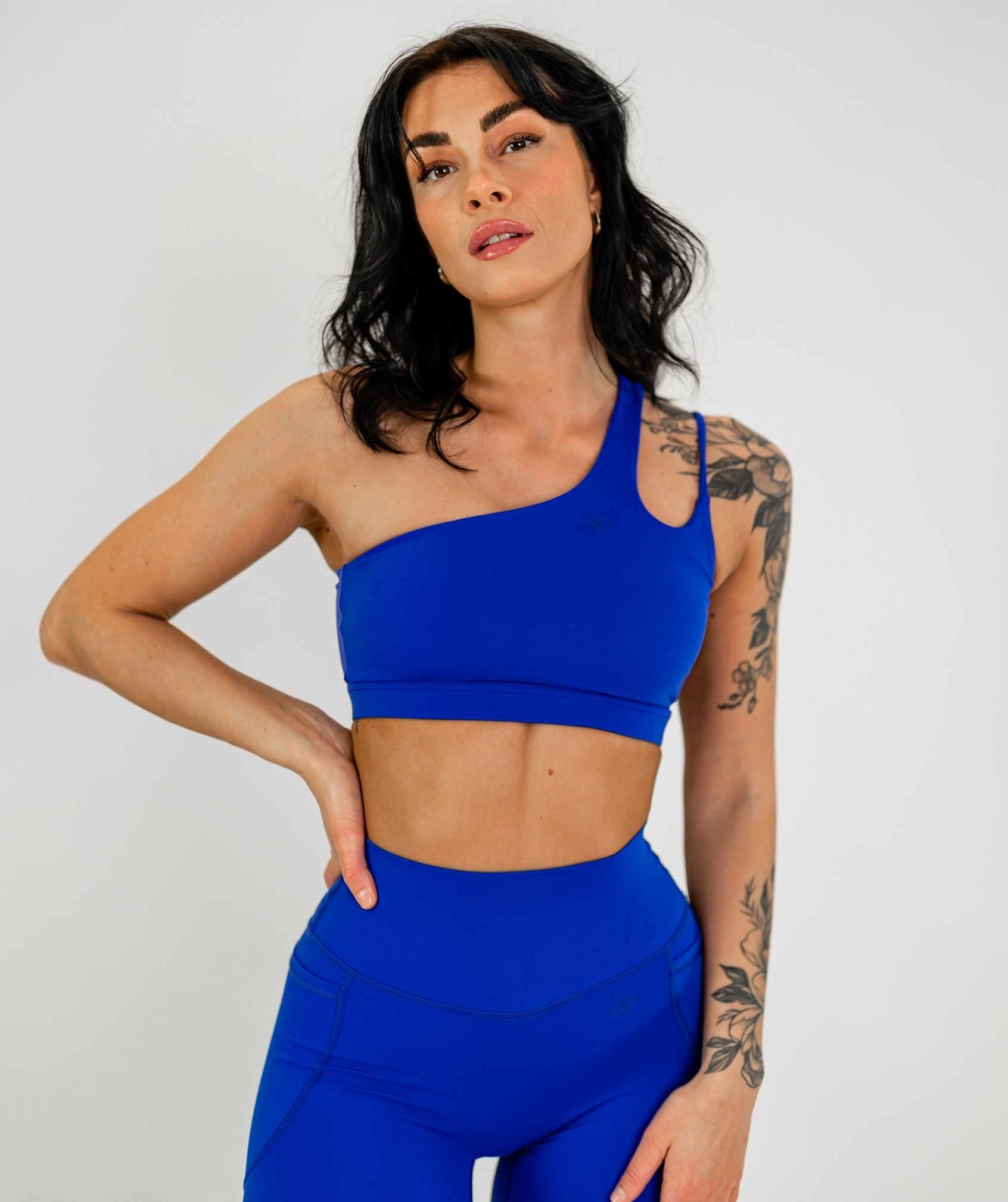 Jentle - Sola One Shoulder Bra (Dark Blue)