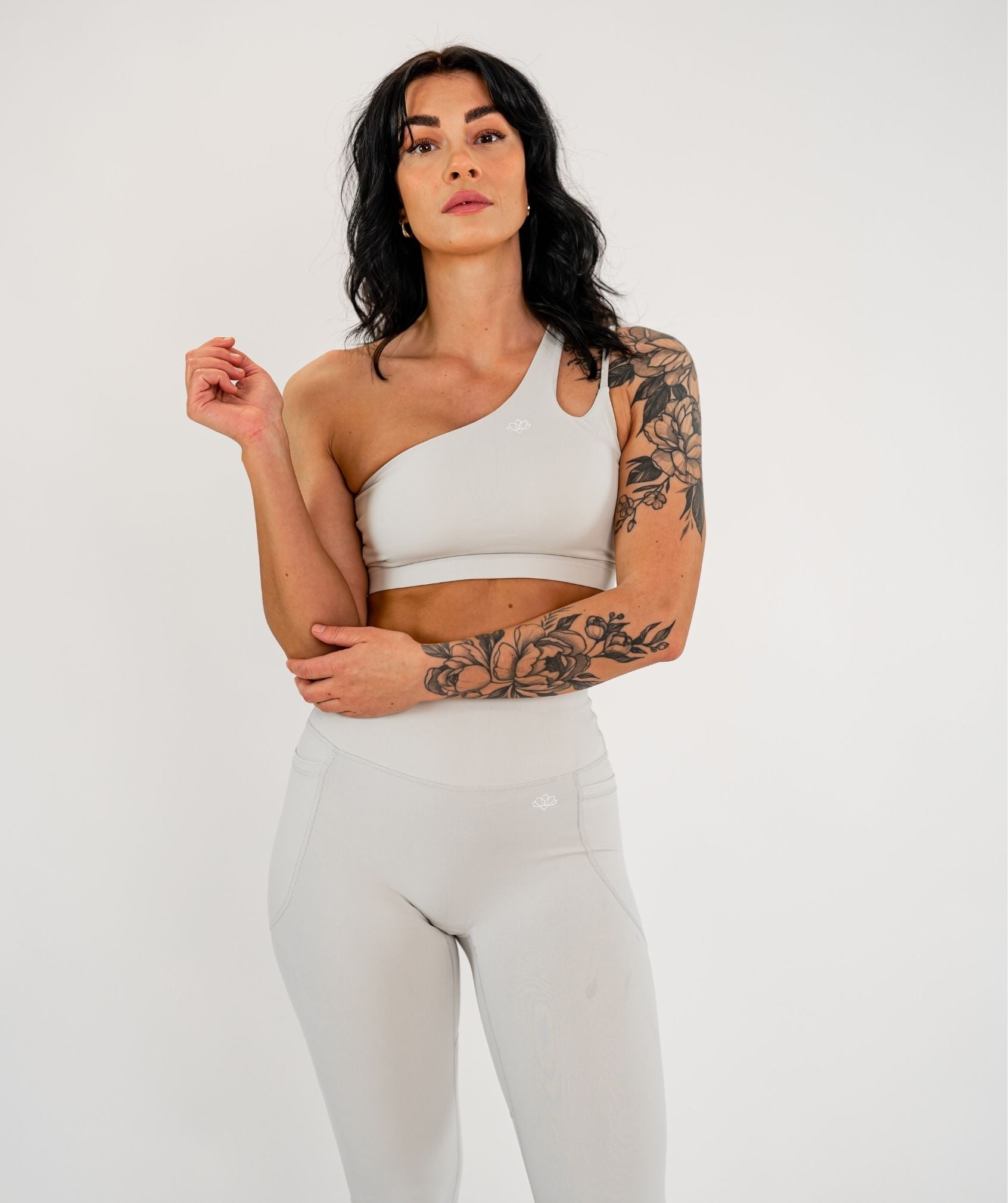 Jentle - Sola One Shoulder Bra (Beige)