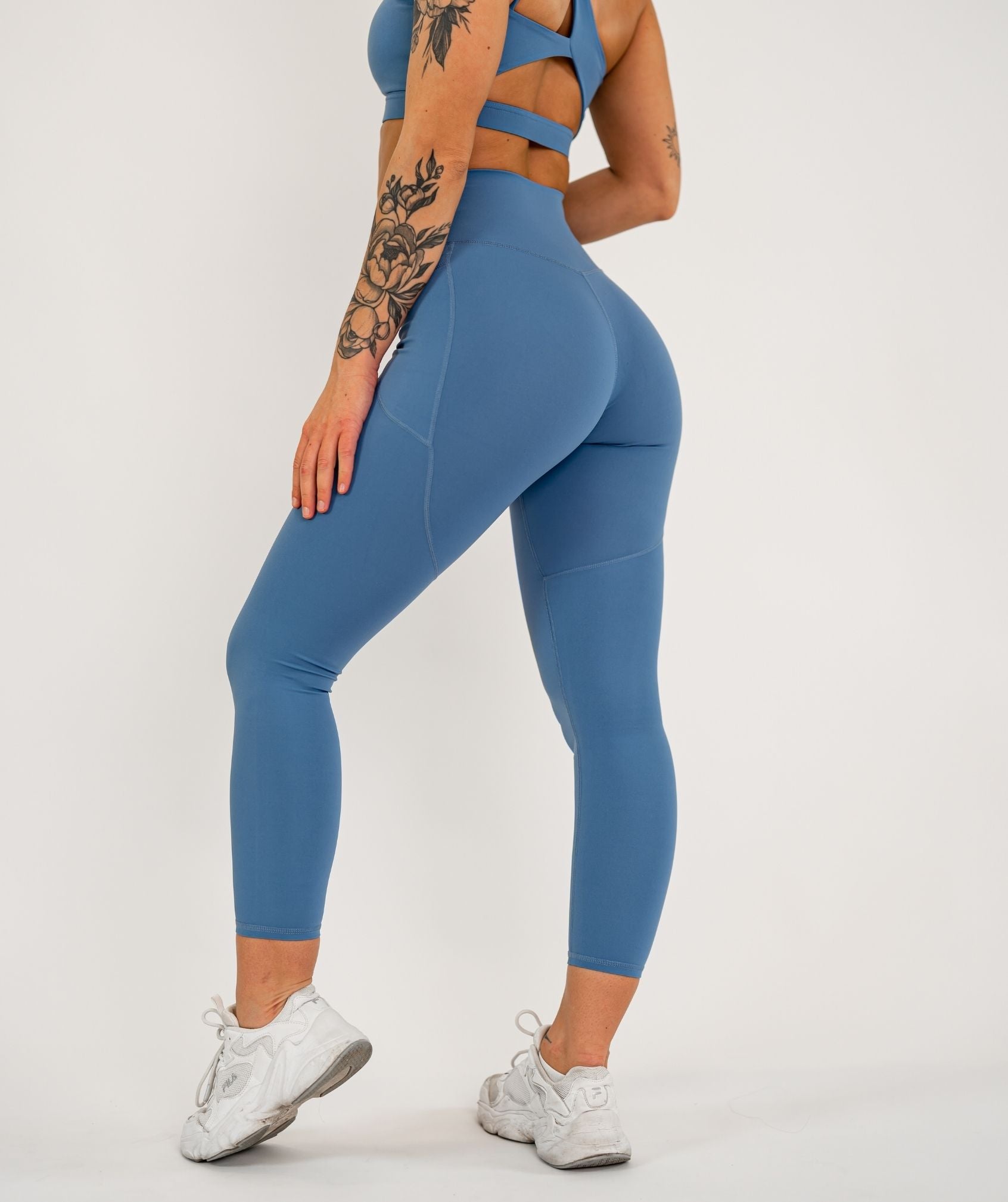 Jentle - Sola Pocket Leggings (Blue)