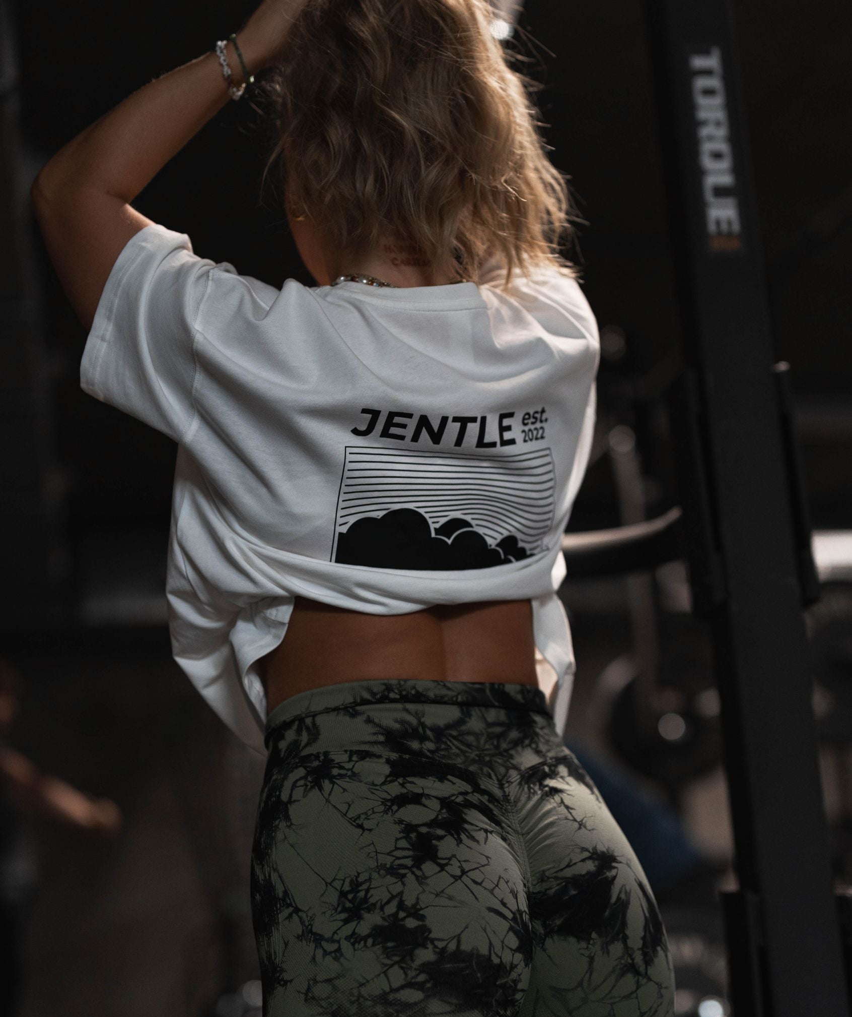 Jentle - Cloudy Day Oversized T-Shirt (White)