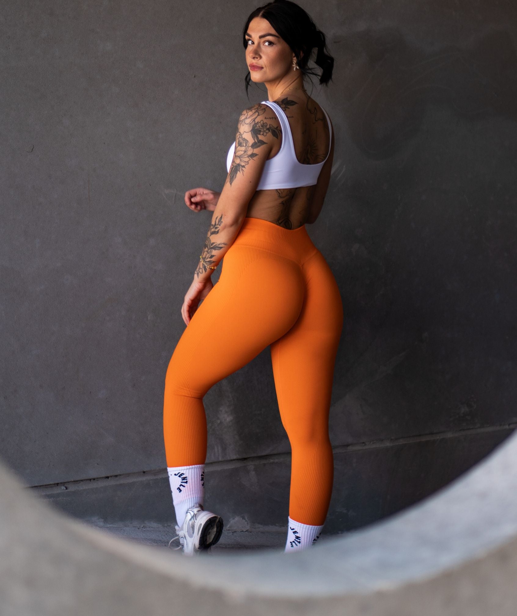 Jentle - Perform Leggings (Orange)