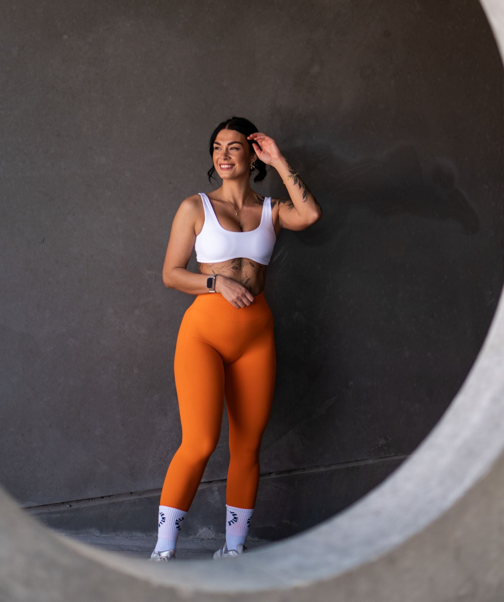 Jentle - Perform Leggings (Orange)