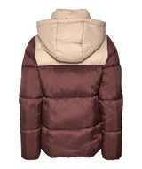 Noisy May - Ales L/S Padded Colorblock Hood Jacket (Cappuccino/Irish Cream)