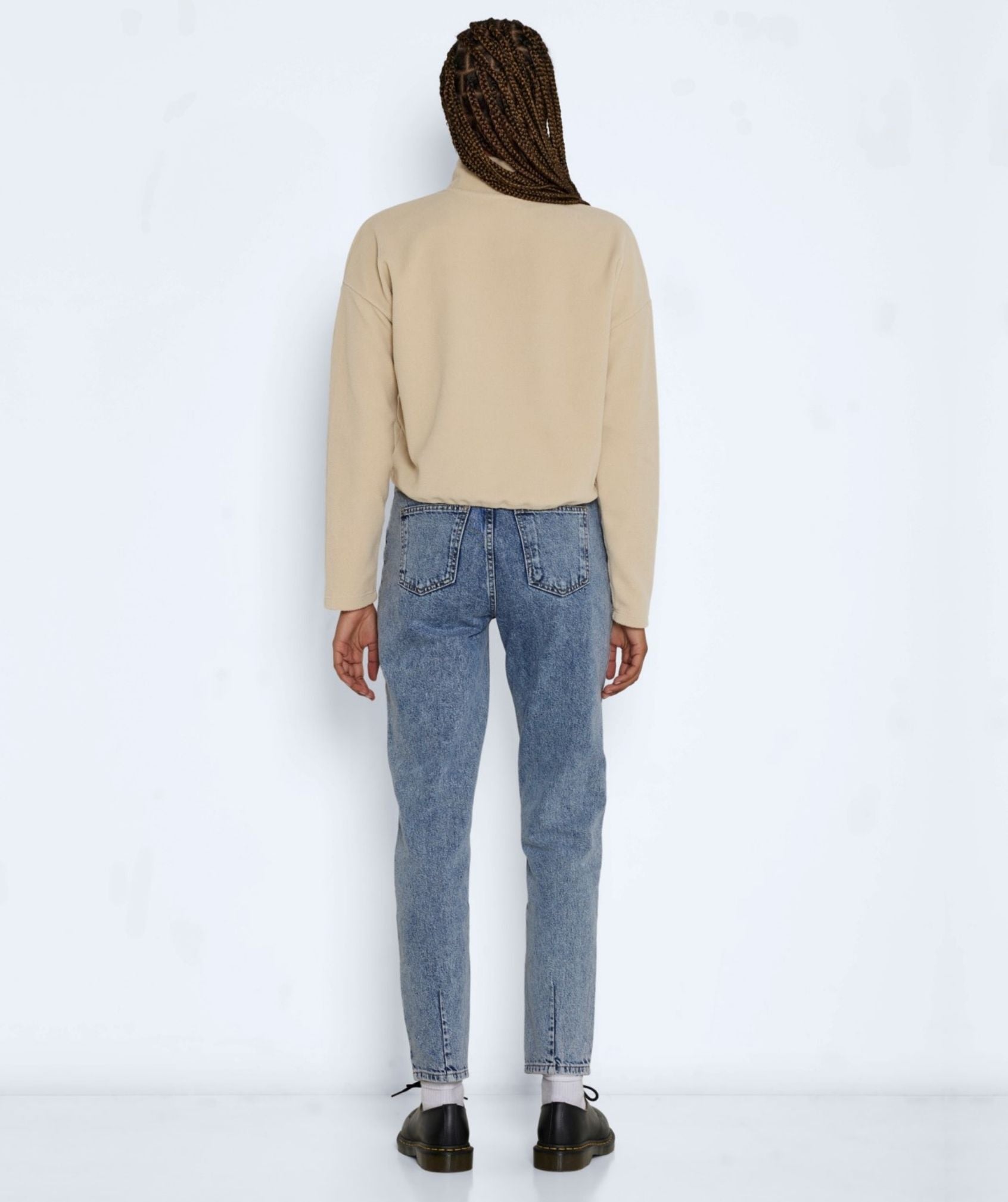 Noisy May - Misser L/S Cropped New Fleece (Irish Cream)