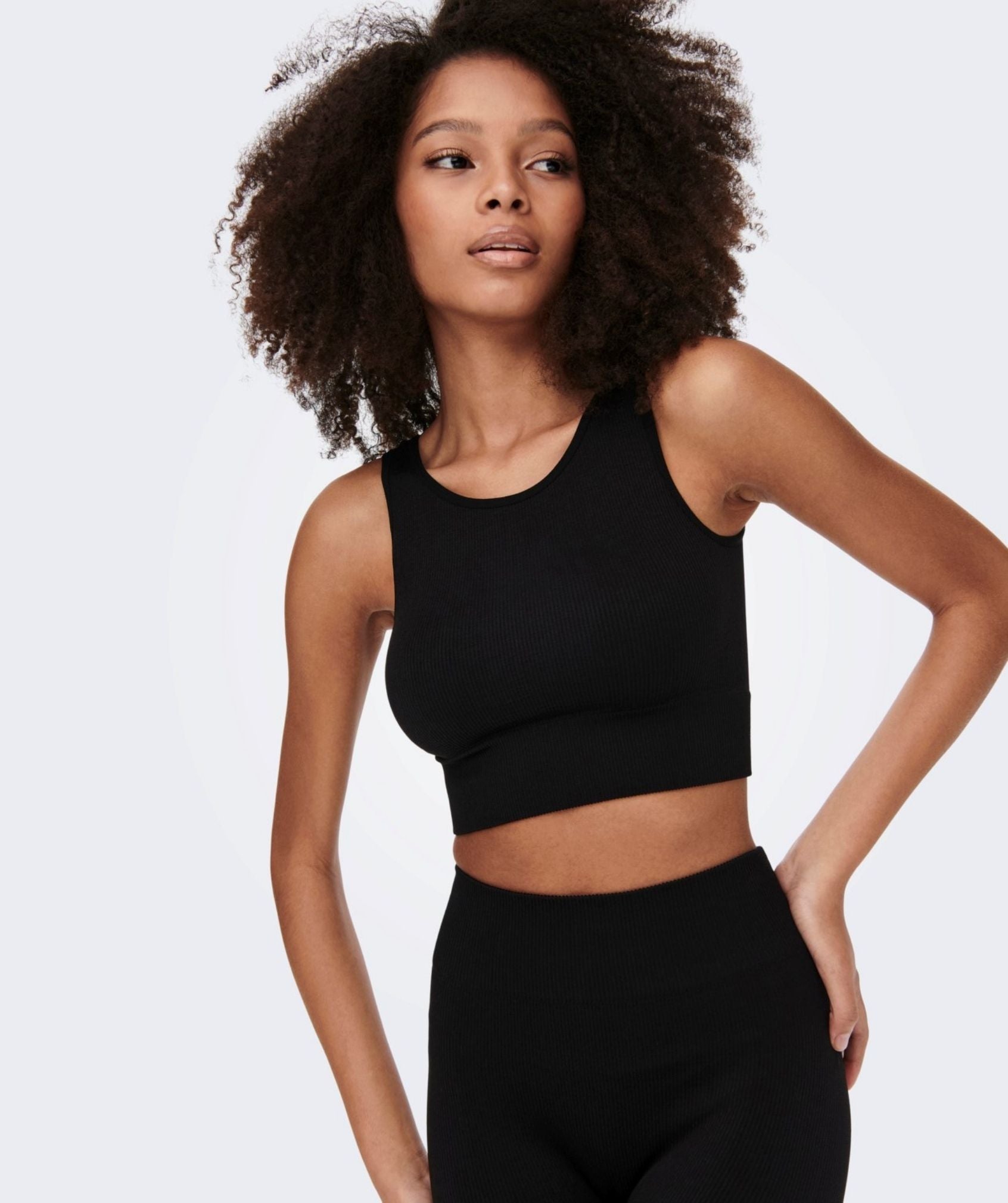 Only Play - Jaia Life Lounge Seam Short Top (Black)