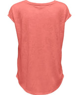 Only Play - Betta Curved Burnout SS Tee (Spiced Coral)