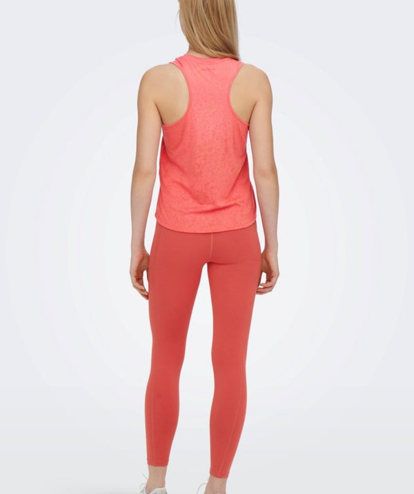 Only Play - Betta SL Burnout Top (Spiced Coral)