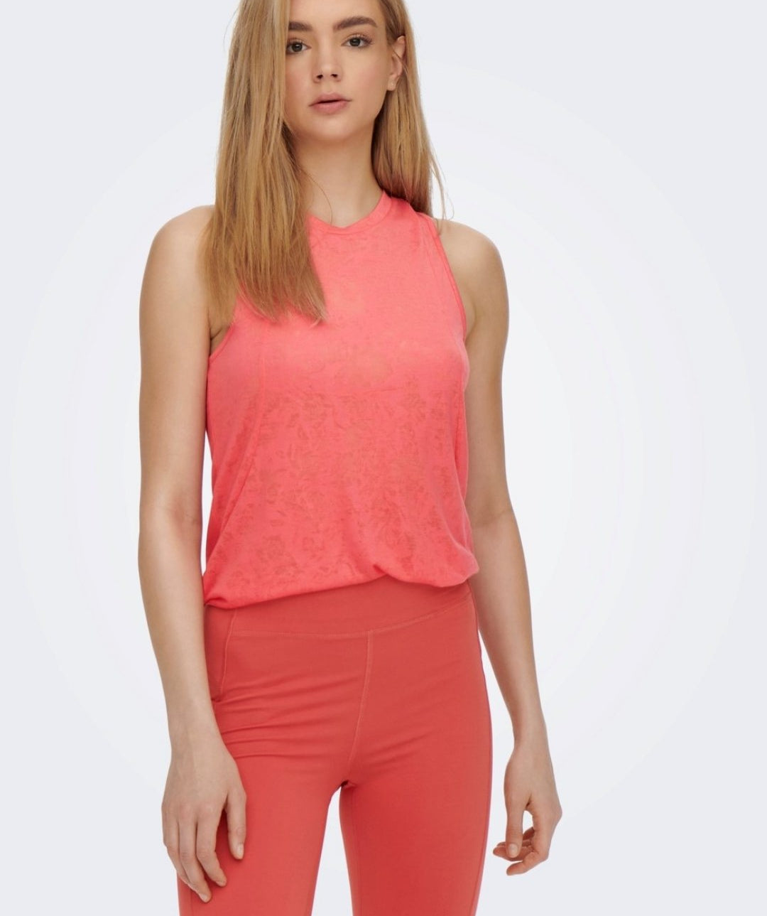 Only Play - Betta SL Burnout Top (Spiced Coral)