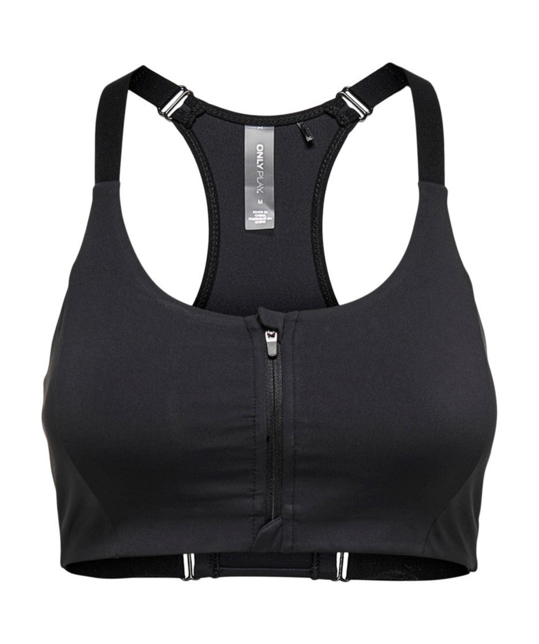 Only Play - Botilda F Zip Sports Bra Curvy (Black)