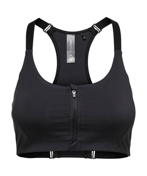 Only Play - Botilda F Zip Sports Bra Curvy (Black)