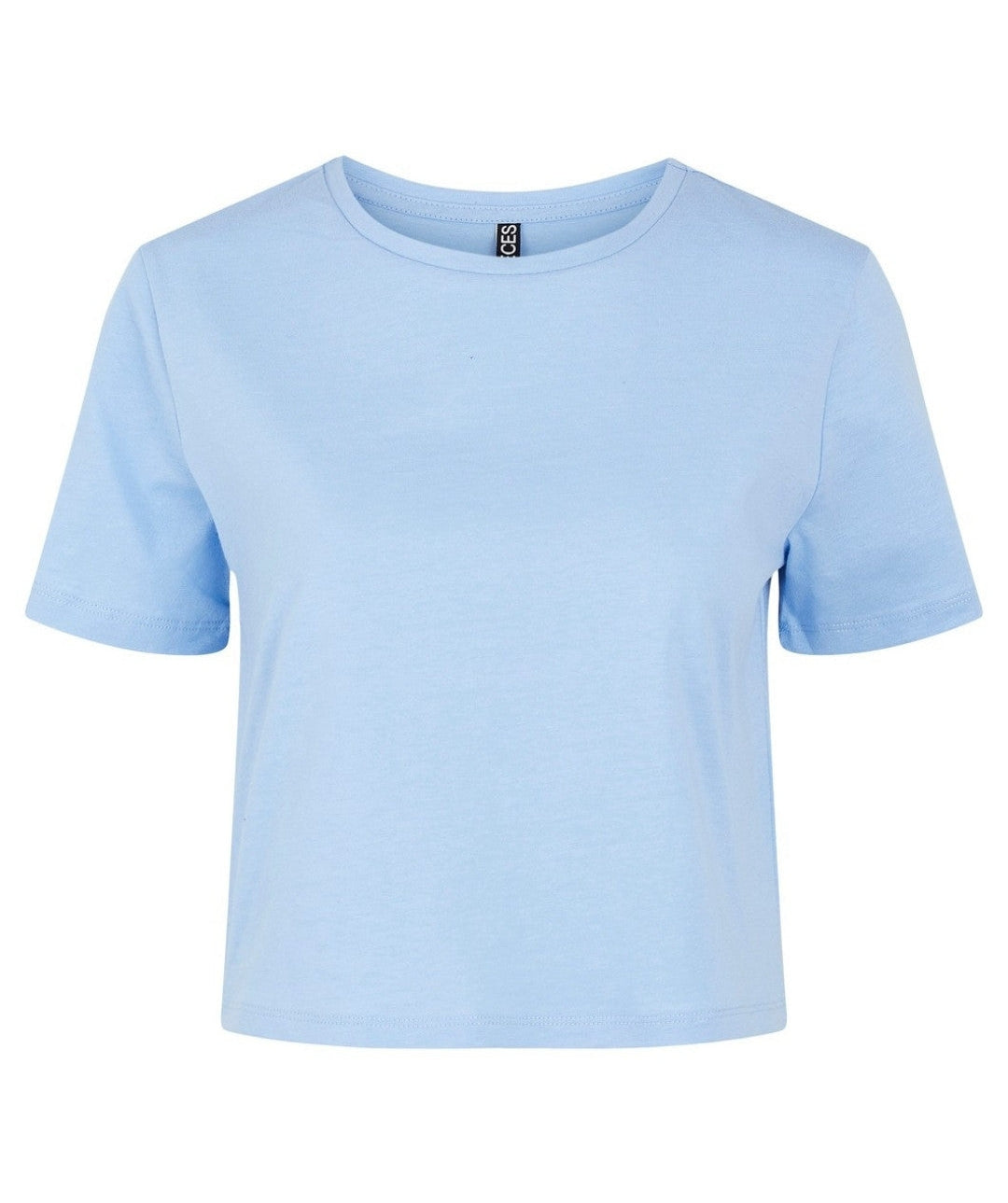 Pieces - Rina S/S Crop Top (Vista Blue)