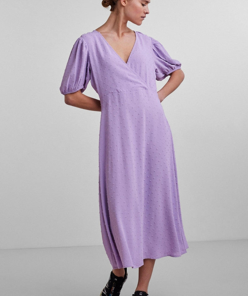 Pieces - Vivi S/S Midi Dress (Lavendula)