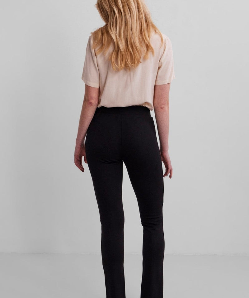 Pieces - Karla Slit Flared Pants (Black)