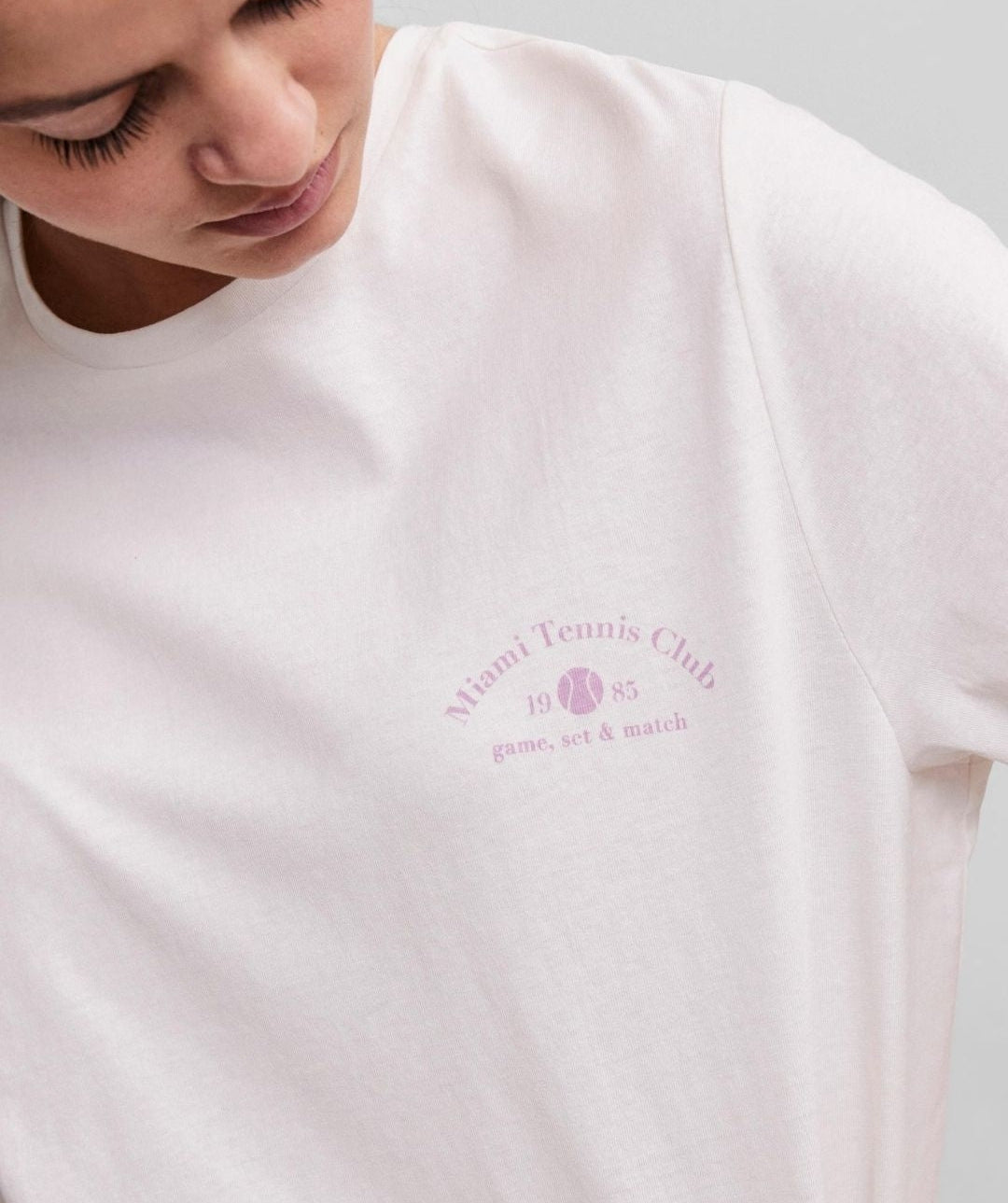 Pieces - Vumala S/S Tee (Bright White/Pink)