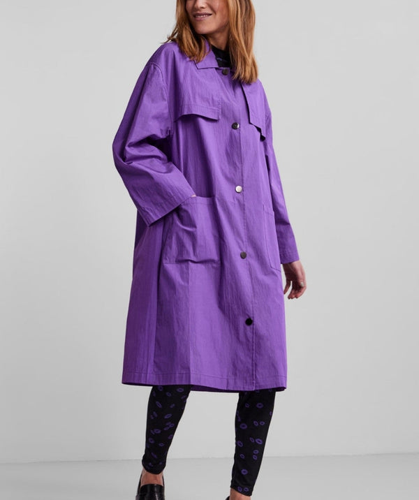 Pieces - Sonnie Coat (Deep Lavender)