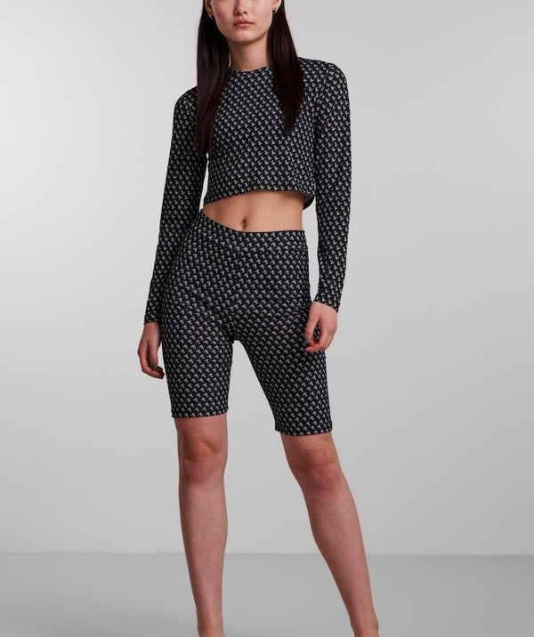 Pieces - Cammi HW Bike Shorts (Black)