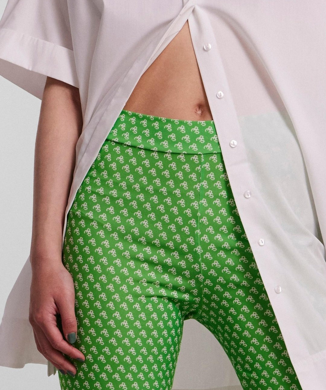 Pieces - Cammi HW Bike Shorts (Poison Green)