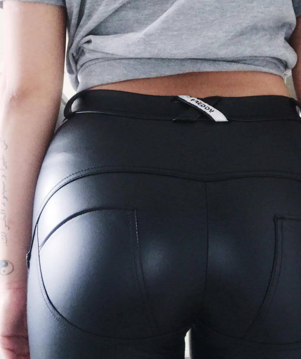 WR.UP® Low Waist Eco Leather Sort (N) - Fitfashion.dk