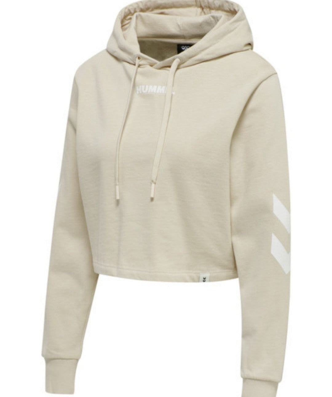 Hummel® - Legacy Cropped Hoodie (Pumice Stone)