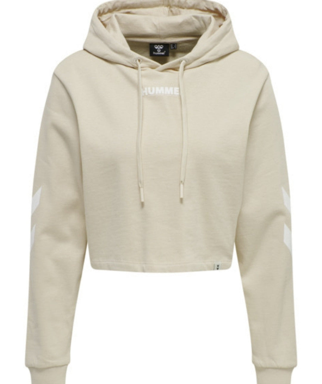Hummel® - Legacy Cropped Hoodie (Pumice Stone)