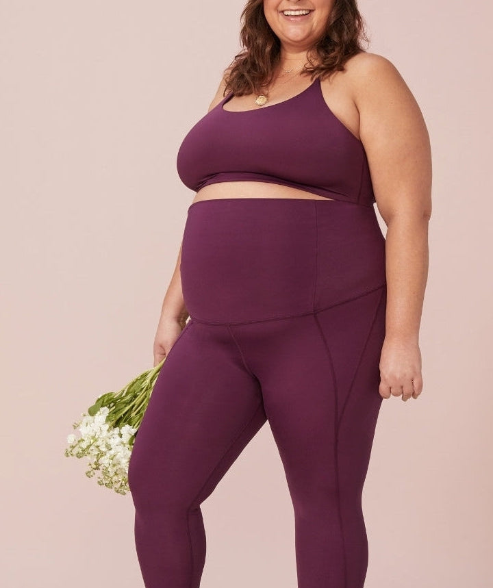 Girlfriend Collective - Maternity Leggings (Plum)