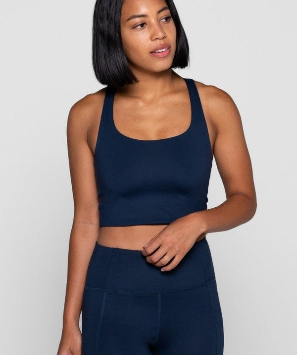 Girlfriend Collective - Paloma Sportsbh (Midnight)