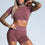 Gym Glamour - Amy Seamless Crop Top (Rose Taupe)