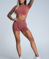 Gym Glamour - Amy Seamless Shorts (Cherry)