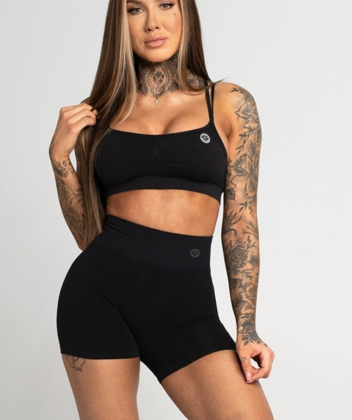 Gym Glamour - Amy Seamless Shorts (Sort)