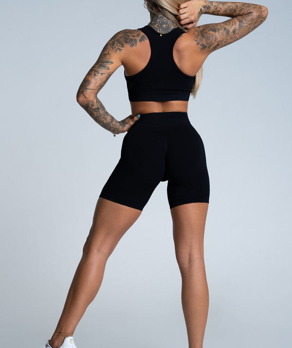 Gym Glamour - Mimi Biker Shorts (Deep Black)