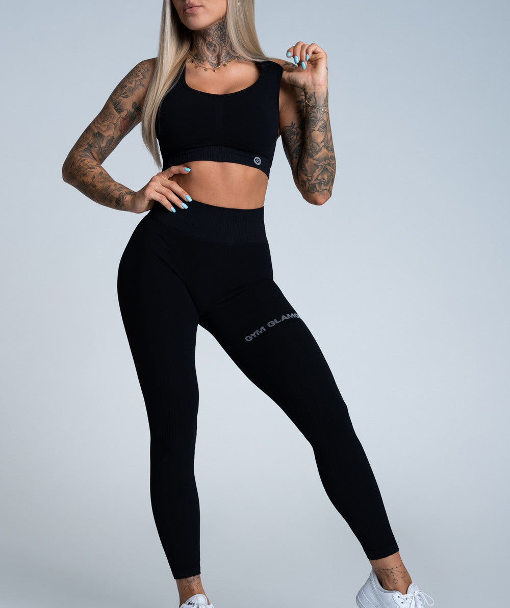 Gym Glamour - Mimi Seamless Leggings (Black)