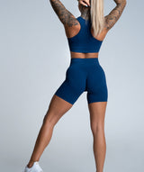 Gym Glamour - Mimi Seamless Sportsbh (Blue)