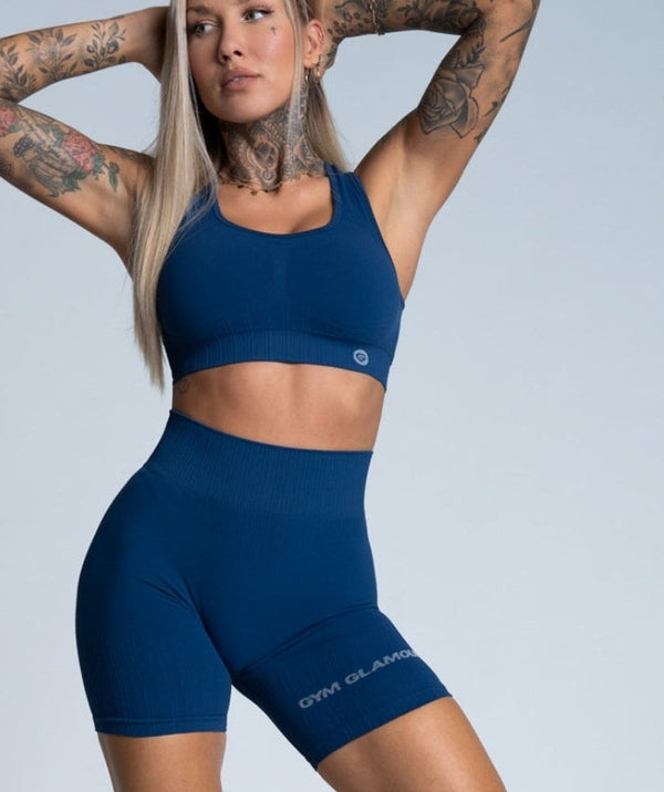 Gym Glamour - Mimi Seamless Sportsbh (Blue)
