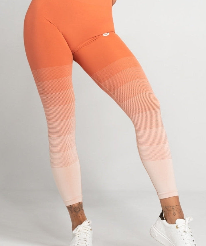Gym Glamour - Ombre Leggings (Orange)