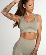 Gym Glamour - Susi Seamless Sportsbh (Khaki)