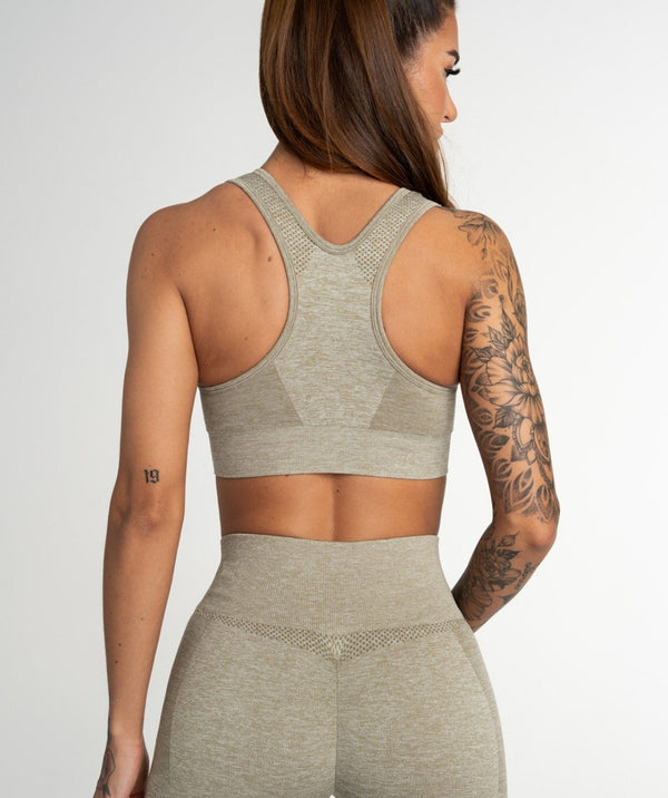 Gym Glamour - Susi Seamless Sportsbh (Khaki)