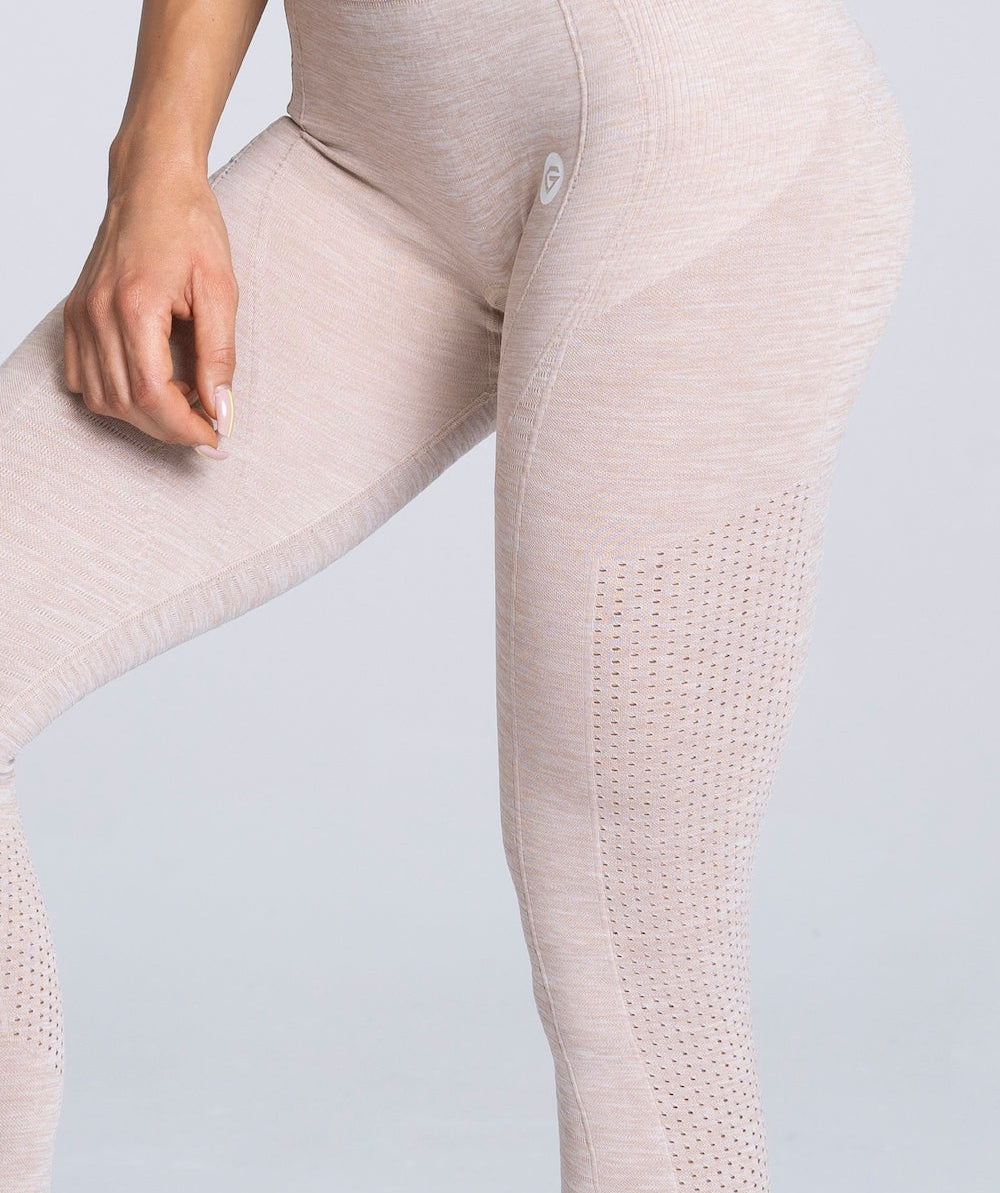 Gym Glamour - Alva Seamless Leggings (Beige)