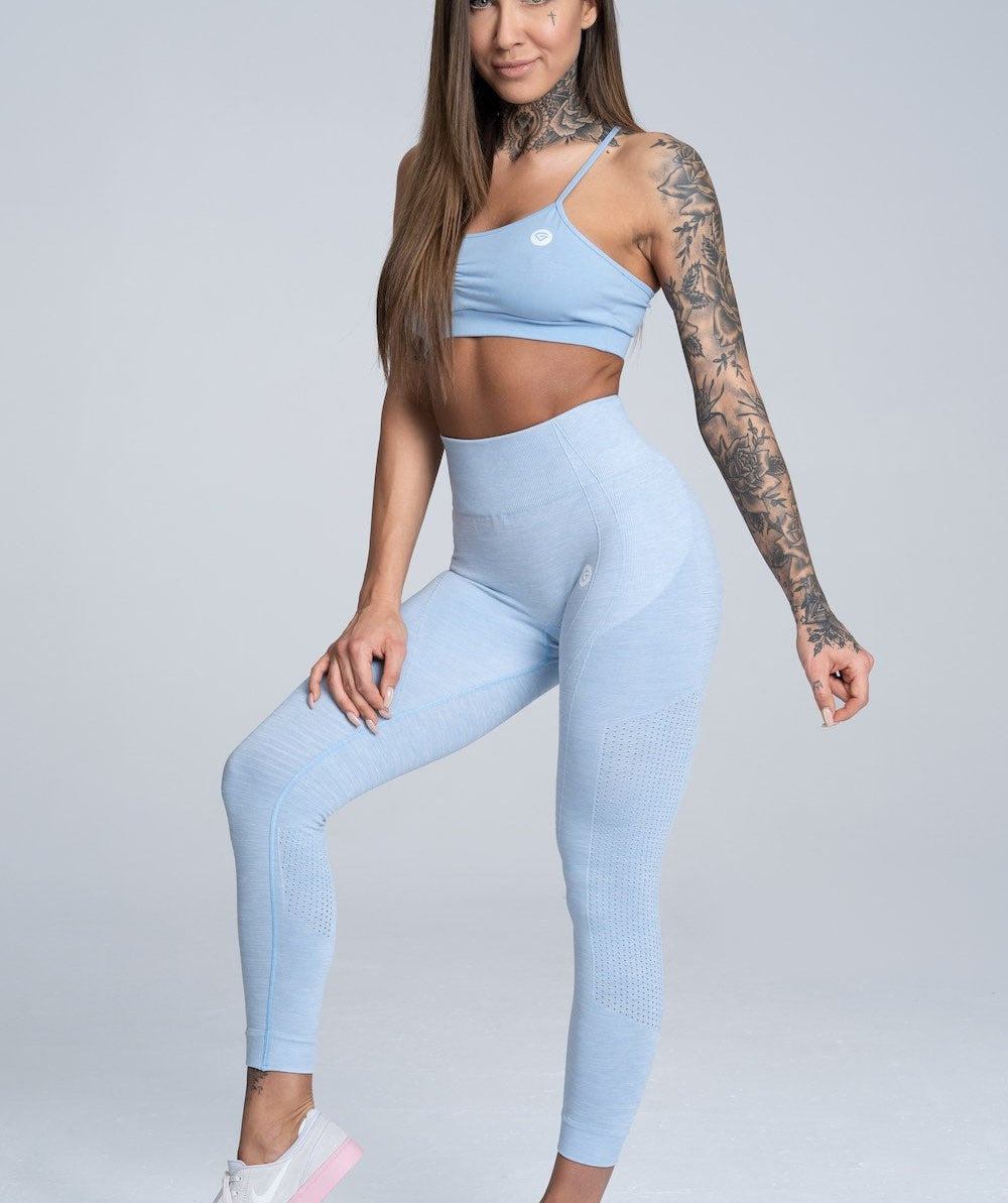 Gym Glamour - Alva Seamless Leggings (Lyseblå)