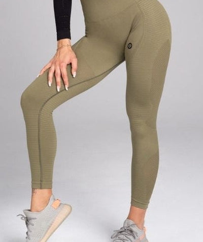 Gym Glamour - Tica Seamless Leggings (Khaki)