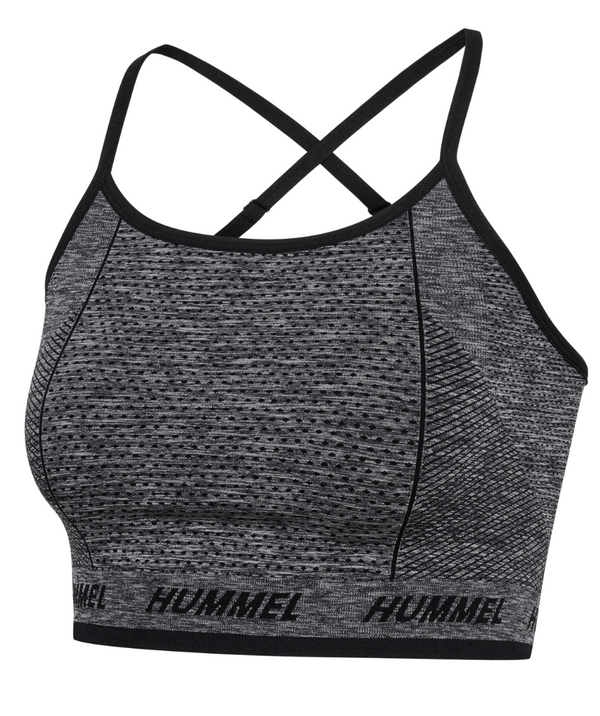 Hummel® - Cami Seamless Sports Top (Black Melange)