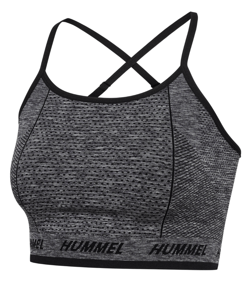 Hummel® - Cami Seamless Sports Top (Black Melange)